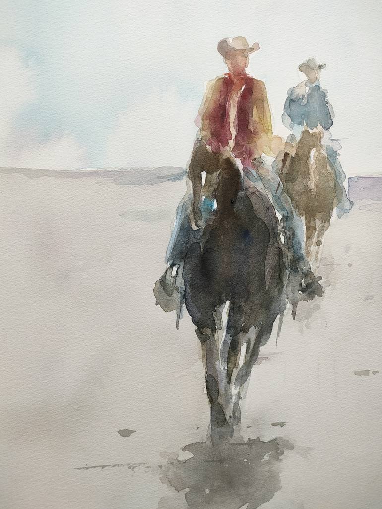 Original Figurative Cinema Painting by Oscar Alvarez