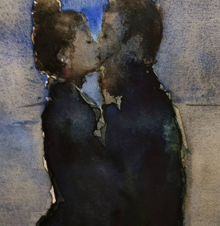 Original Figurative Love Painting by Oscar Alvarez