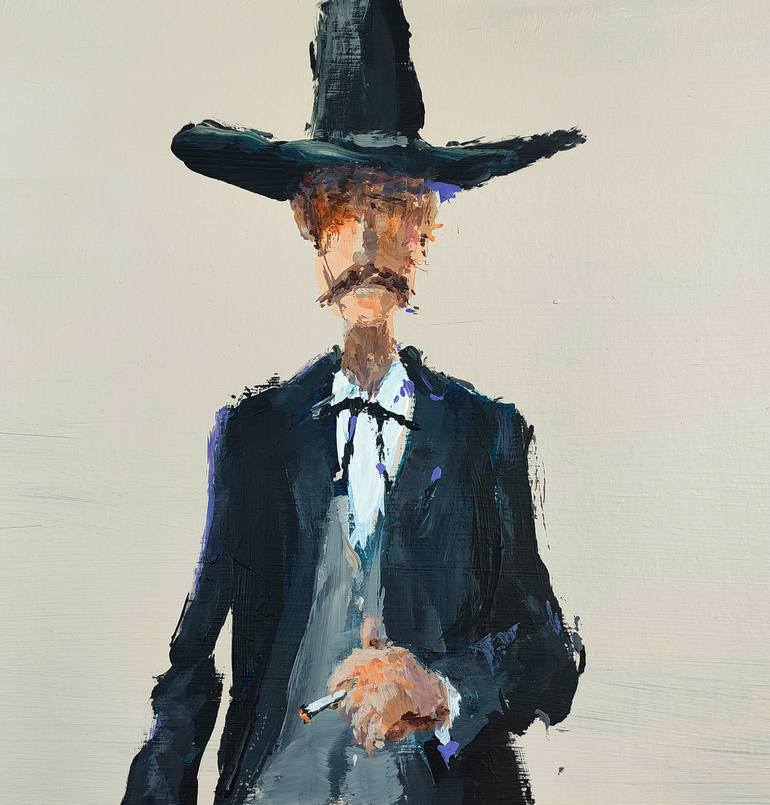 Original Figurative Cartoon Painting by Oscar Alvarez