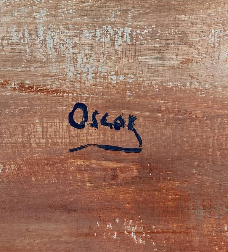 Original Figurative Cartoon Painting by Oscar Alvarez