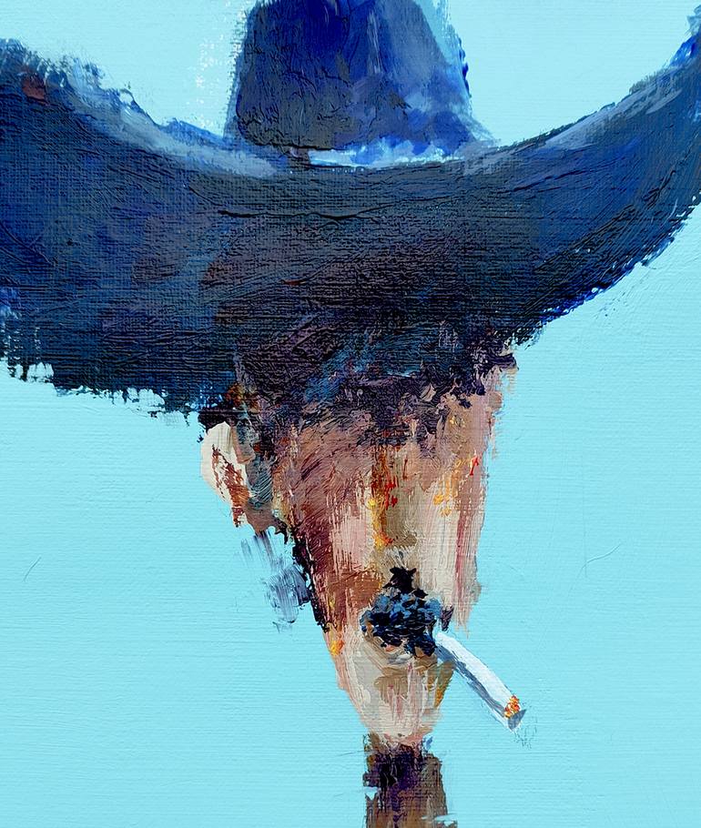 Original Figurative Cartoon Painting by Oscar Alvarez