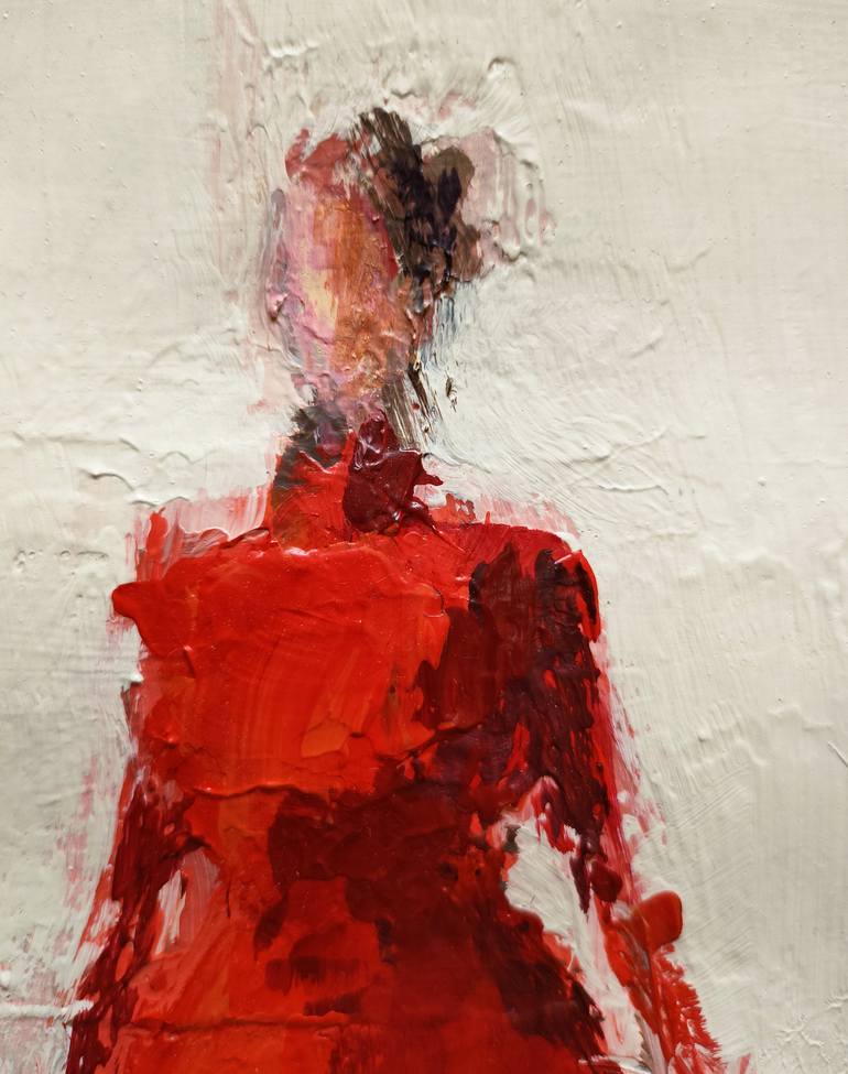 Original Abstract Women Painting by Oscar Alvarez