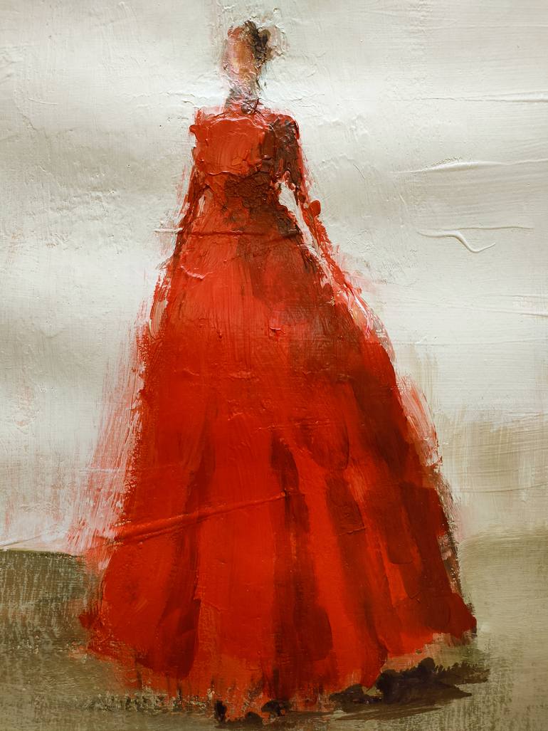 Original Abstract Women Painting by Oscar Alvarez