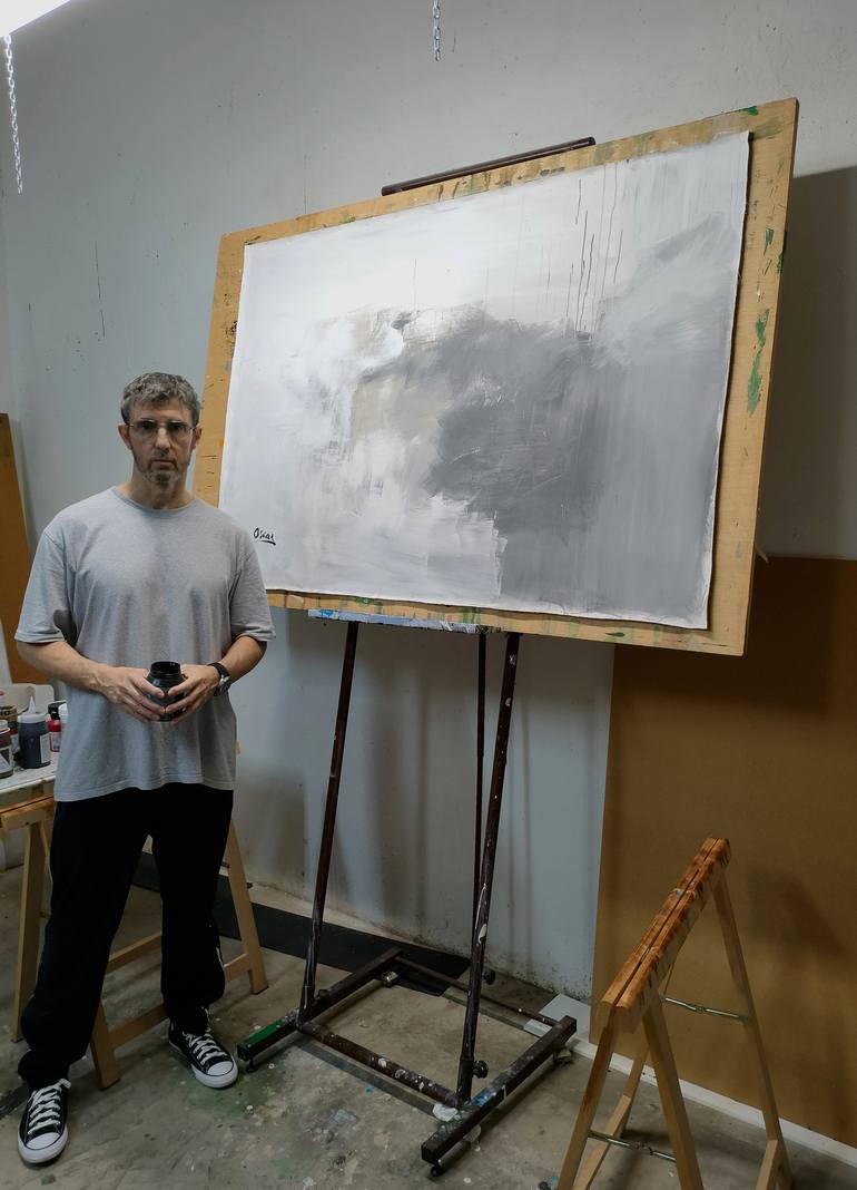 Original Abstract Painting by Oscar Alvarez
