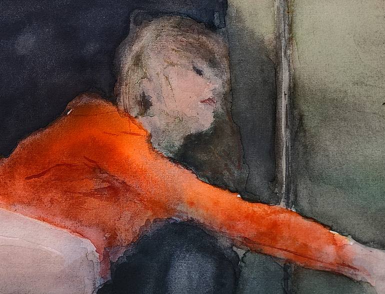 Original Figurative Women Painting by Oscar Alvarez