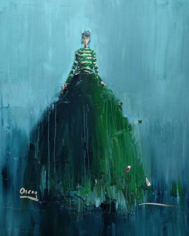 Original Abstract Women Paintings by Oscar Alvarez