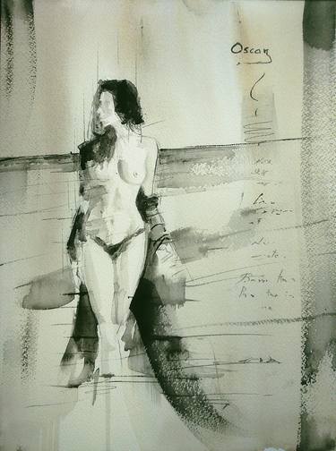 Print of Nude Paintings by OSCAR ALVAREZ