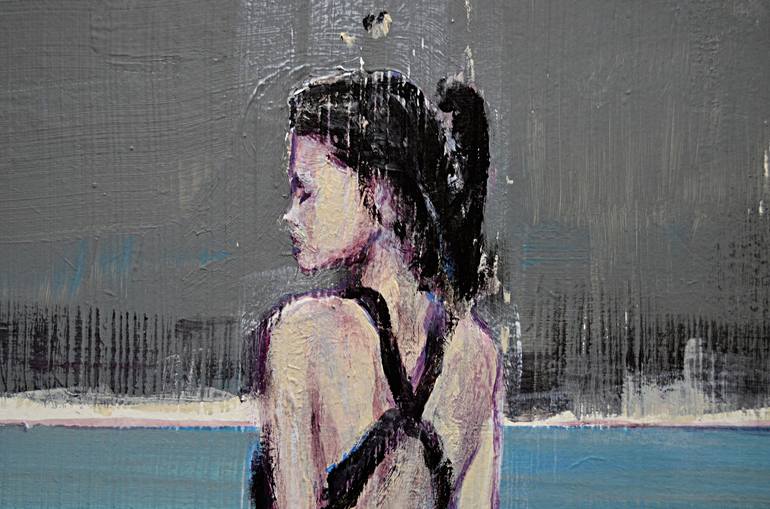 Original Figurative Women Painting by OSCAR ALVAREZ