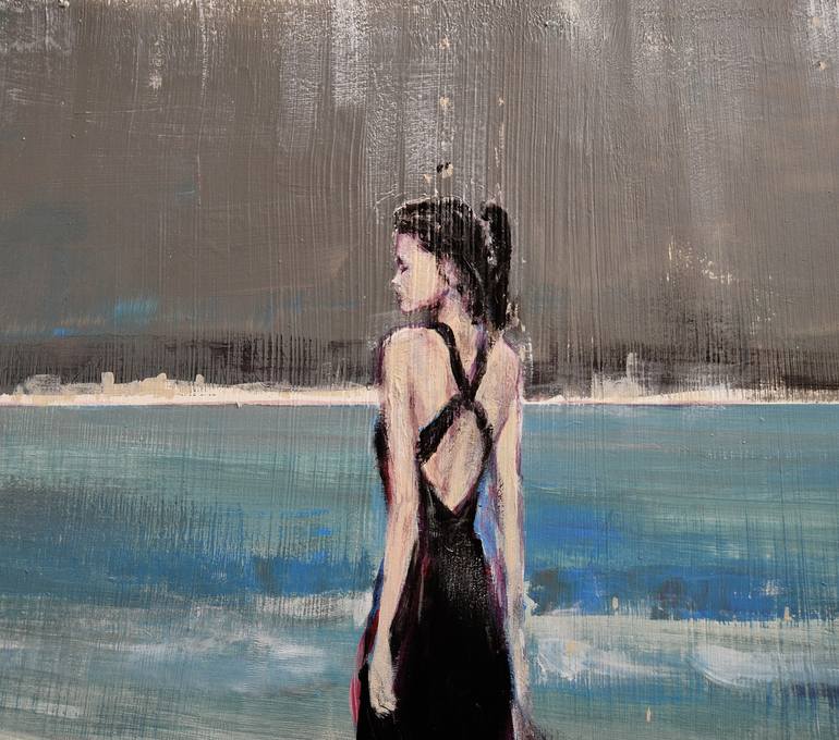 Original Figurative Women Painting by OSCAR ALVAREZ