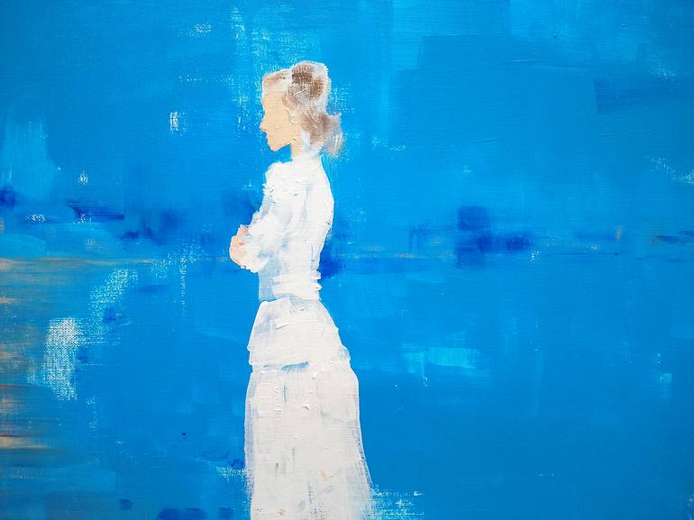 Original Figurative Women Painting by Oscar Alvarez