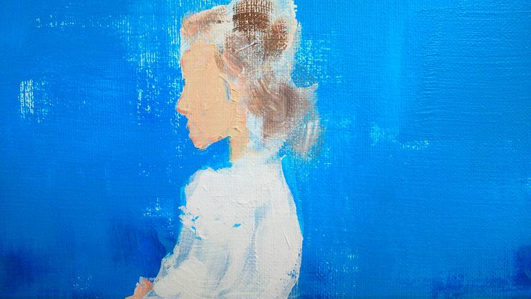 Original Figurative Women Painting by OSCAR ALVAREZ