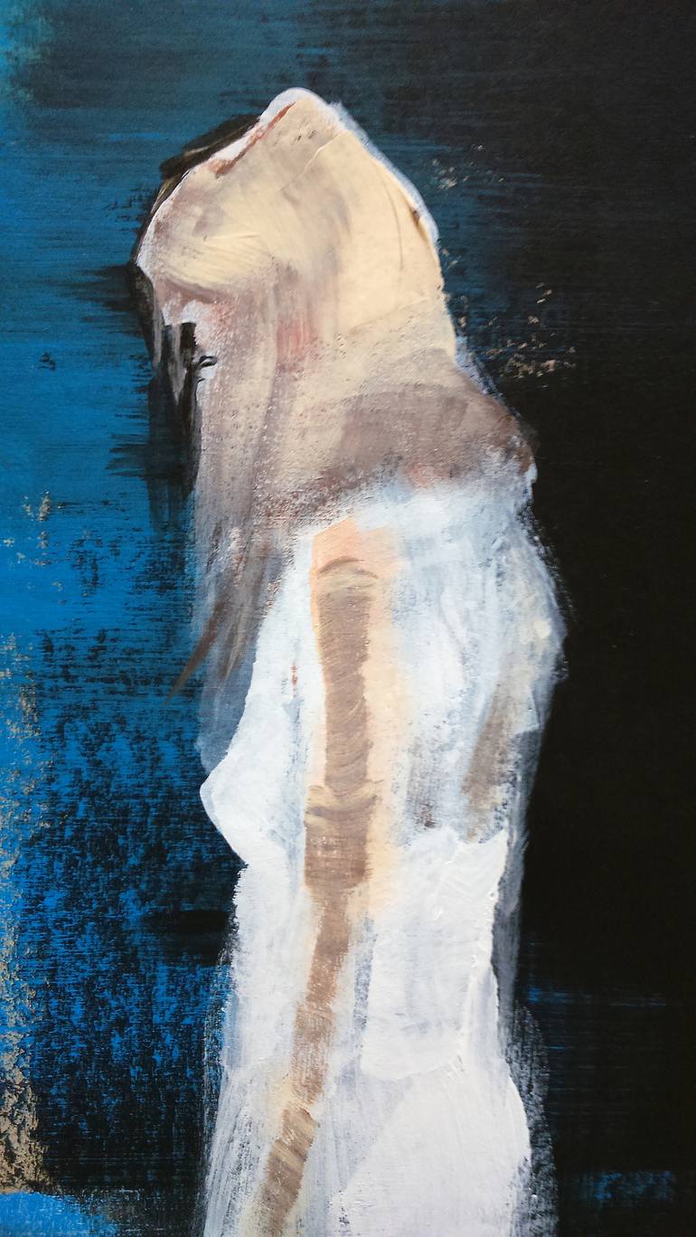 Original Figurative Women Painting by OSCAR ALVAREZ