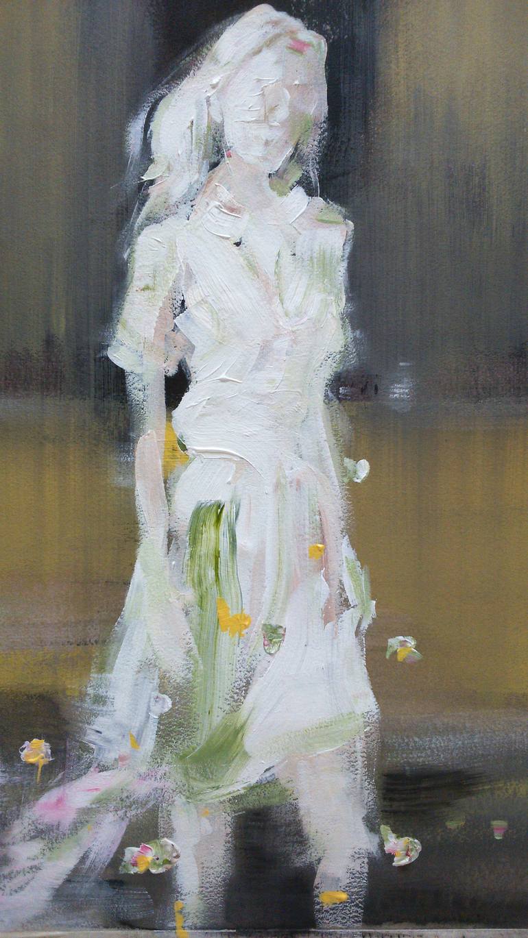 Original Figurative Women Painting by Oscar Alvarez