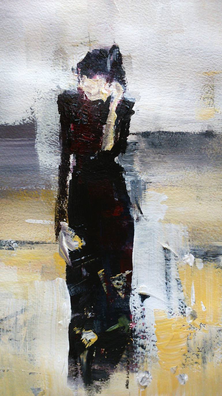 Original Figurative Women Painting by OSCAR ALVAREZ