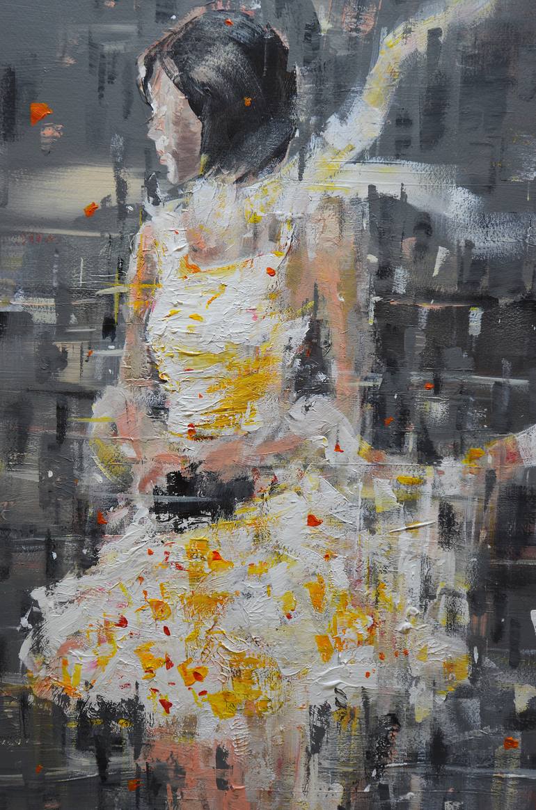 Original Figurative Women Painting by Oscar Alvarez