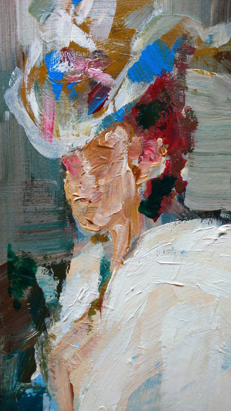 Original Figurative People Painting by Oscar Alvarez
