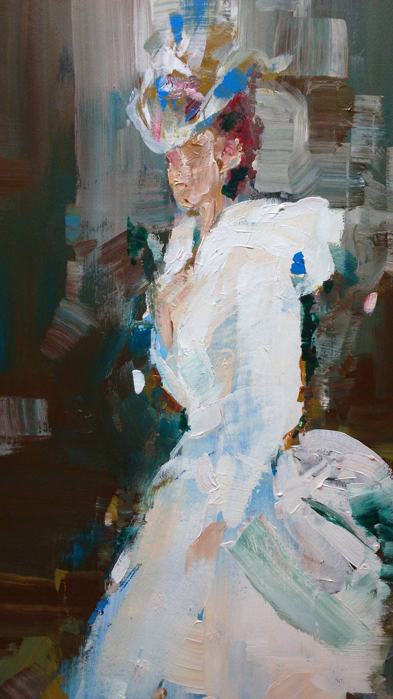 Original Figurative People Painting by Oscar Alvarez