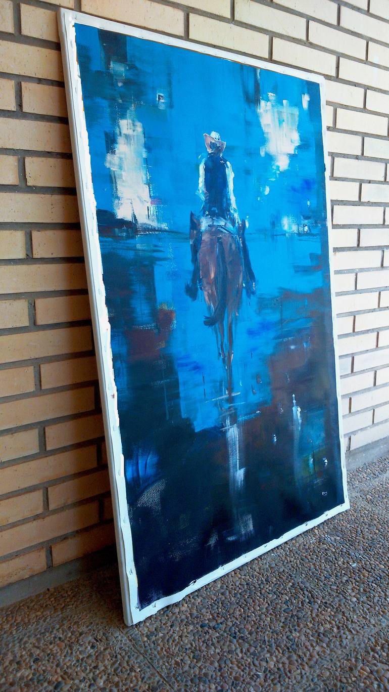 Original Figurative Cinema Painting by OSCAR ALVAREZ