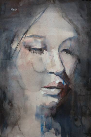 Print of Figurative Portrait Paintings by OSCAR ALVAREZ