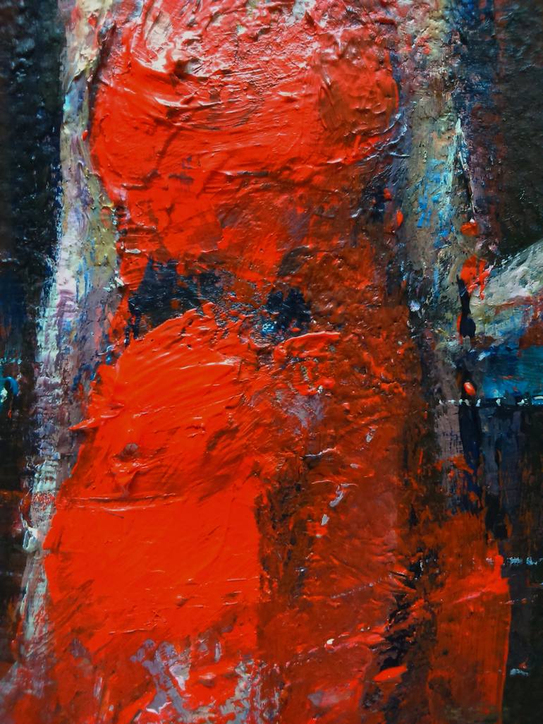 Original Figurative Portrait Painting by OSCAR ALVAREZ