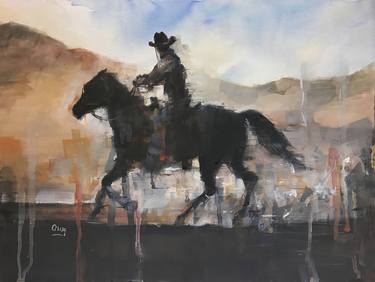 Print of Figurative Horse Paintings by OSCAR ALVAREZ