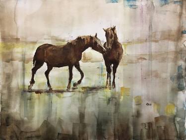 Print of Horse Paintings by OSCAR ALVAREZ