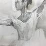 Scene dancer,  watercolor on paper Arches 300 grs. In all my paintings, I use materials and means of the highest quality, resistant to light and the passage of time.