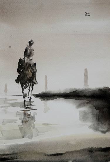 Print of Figurative Horse Paintings by OSCAR ALVAREZ