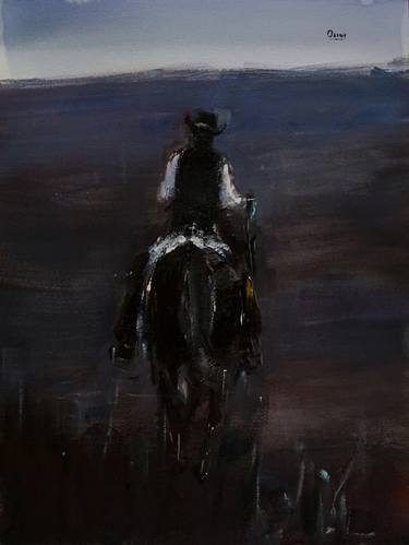 Print of Figurative Horse Paintings by OSCAR ALVAREZ