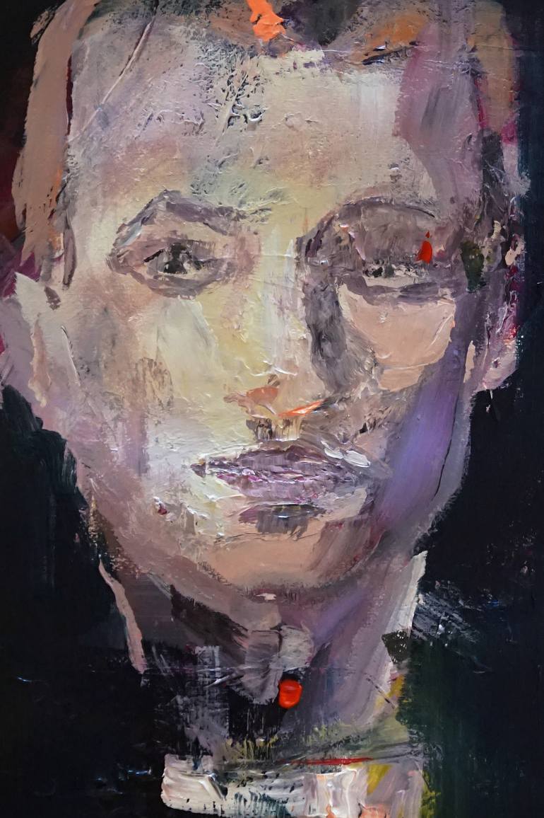 Original Portrait Painting by OSCAR ALVAREZ