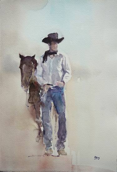 Print of Horse Paintings by OSCAR ALVAREZ