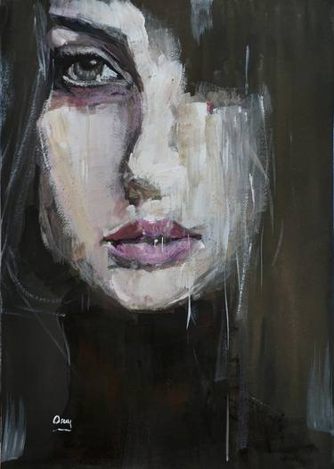 Print of Figurative Portrait Paintings by OSCAR ALVAREZ