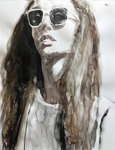 Print of Figurative Portrait Paintings by OSCAR ALVAREZ