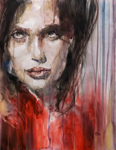 Print of Figurative Portrait Paintings by OSCAR ALVAREZ