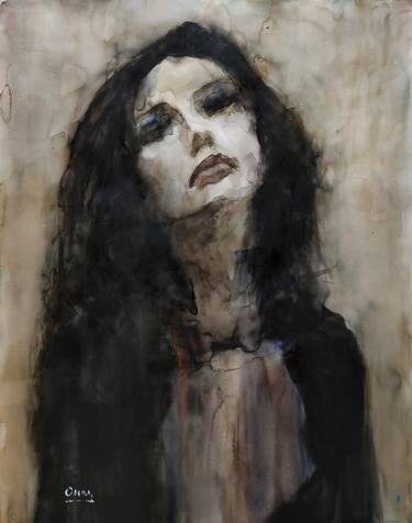 Print of Figurative Portrait Paintings by OSCAR ALVAREZ