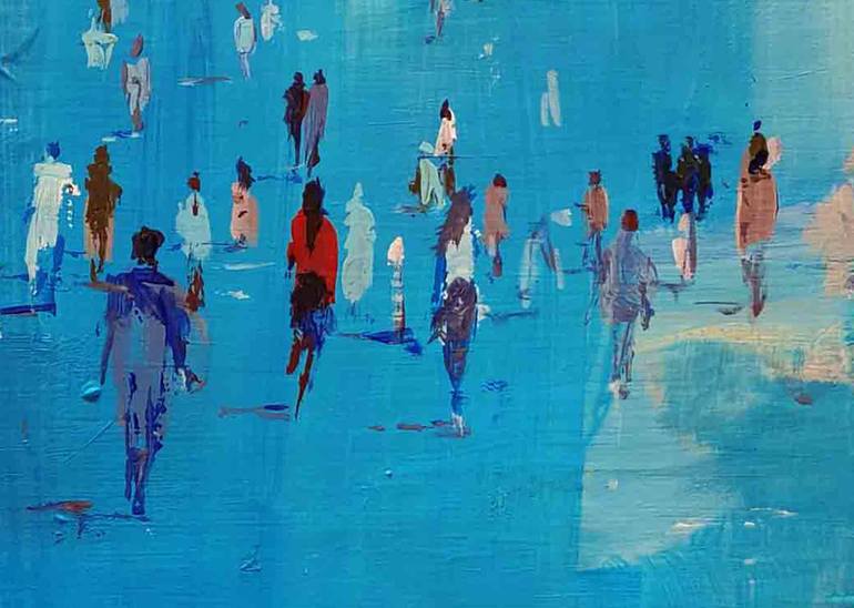 Original Figurative People Painting by Oscar Alvarez