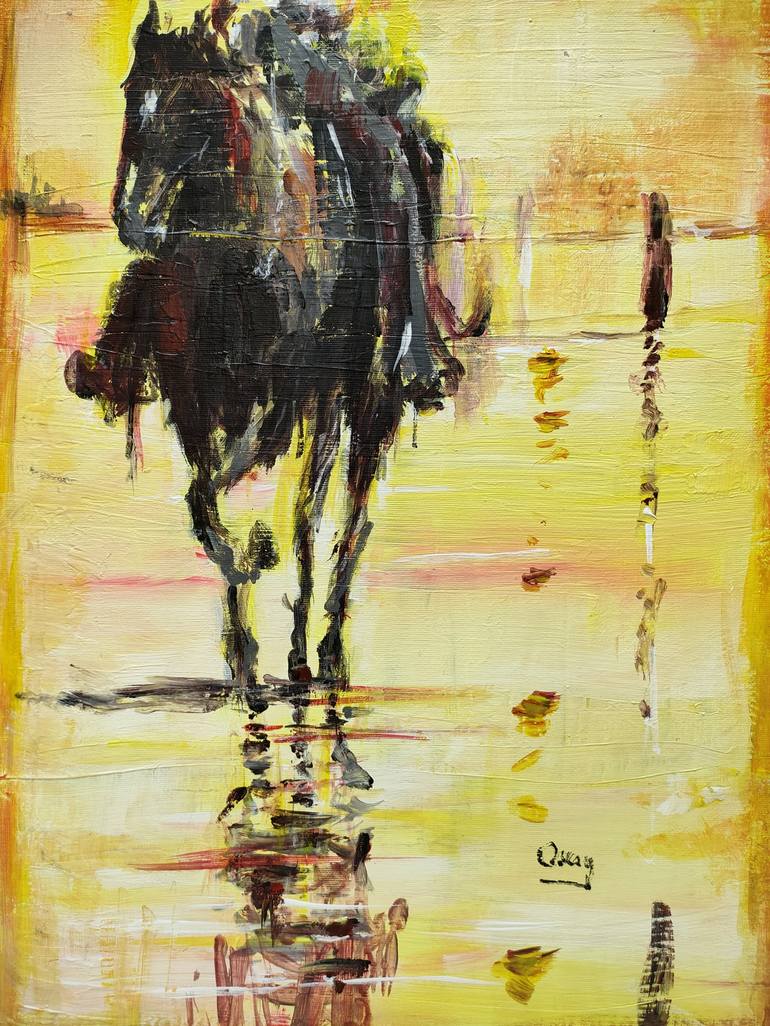 Original Figurative Cinema Painting by Oscar Alvarez