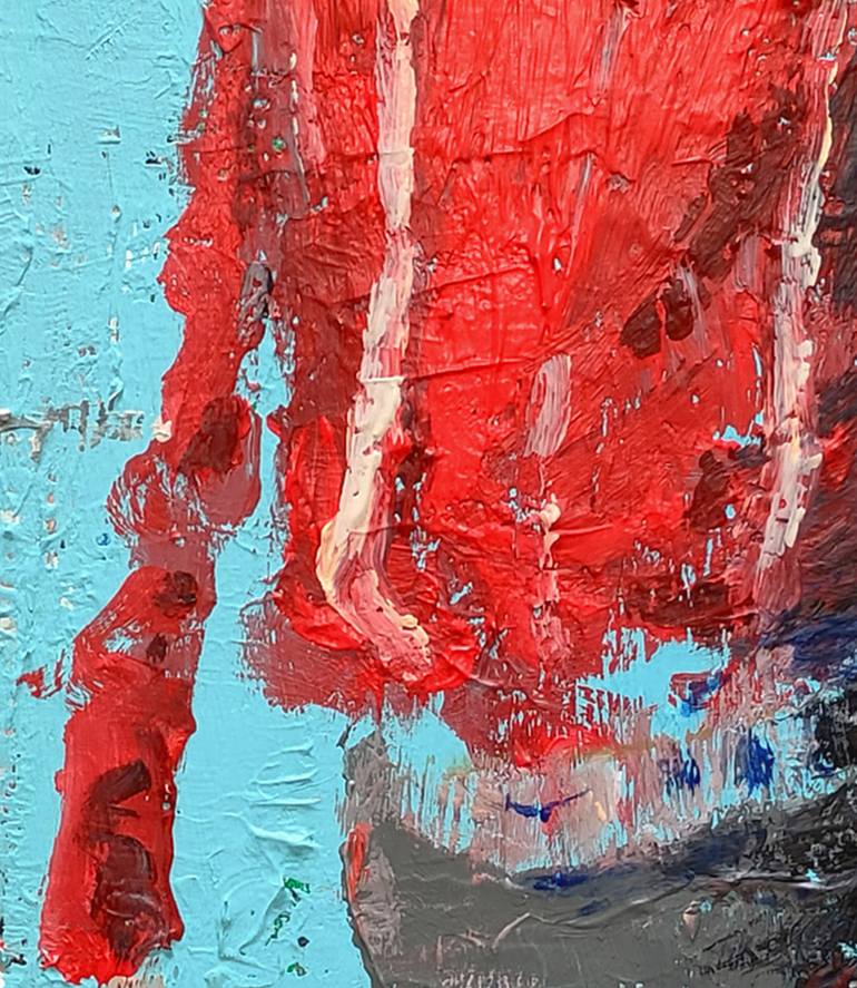 Original Figurative Cartoon Painting by Oscar Alvarez
