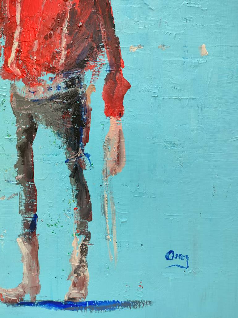 Original Figurative Cartoon Painting by Oscar Alvarez