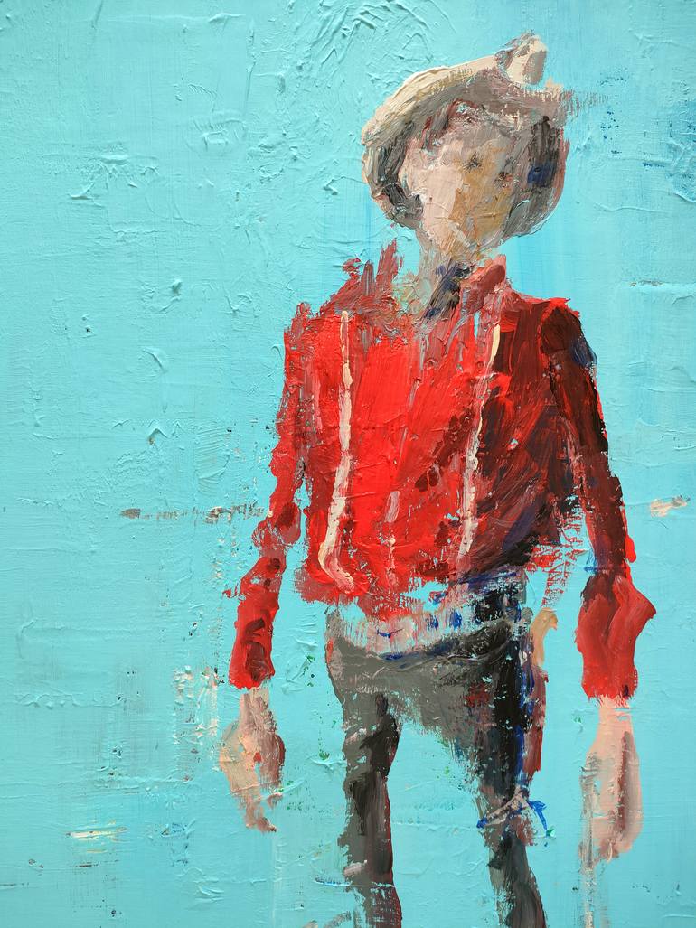 Original Figurative Cartoon Painting by Oscar Alvarez