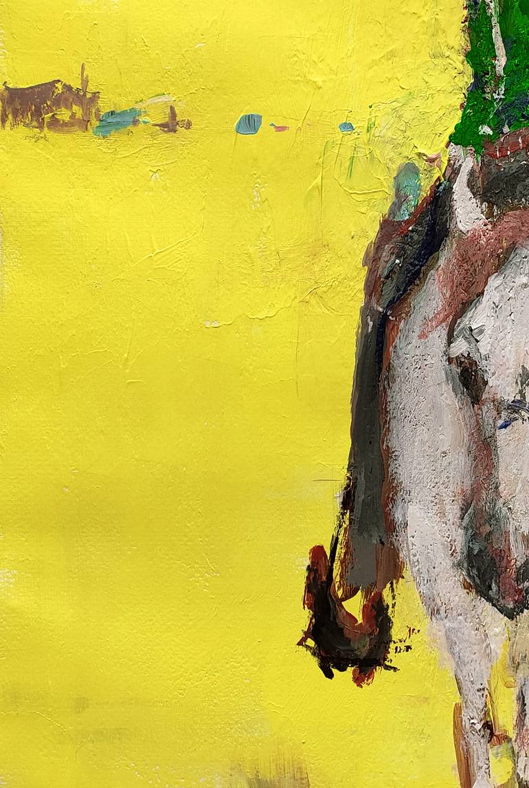 Original Figurative Cartoon Painting by Oscar Alvarez