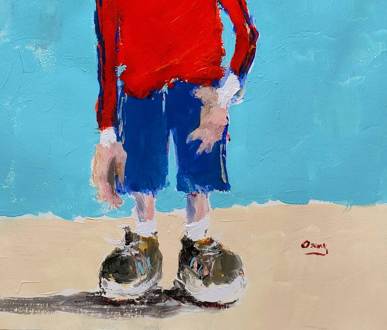 Original Figurative Cartoon Painting by Oscar Alvarez