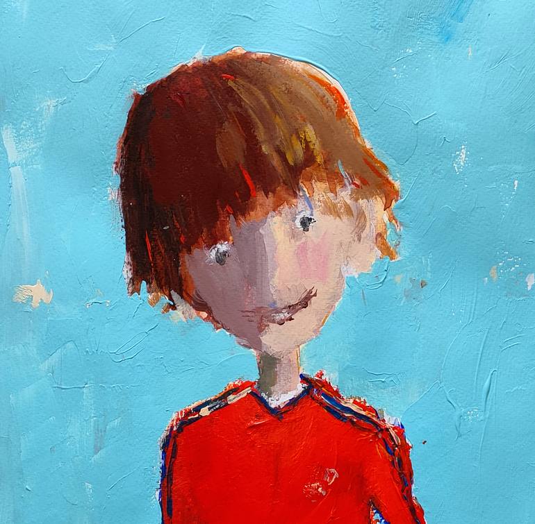 Original Figurative Cartoon Painting by Oscar Alvarez