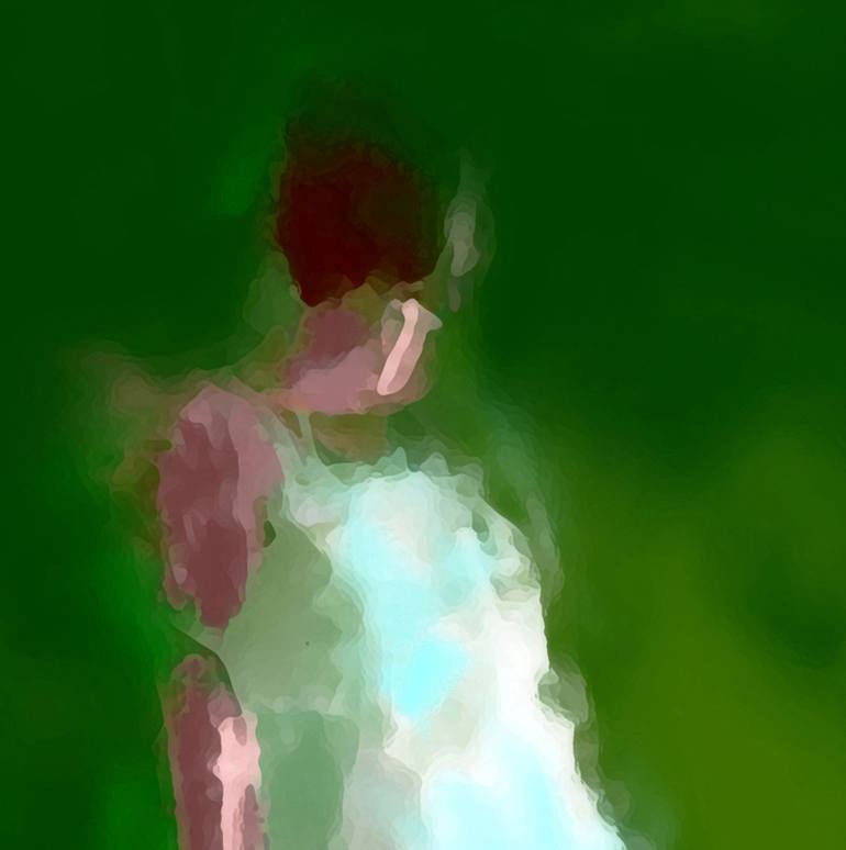 Original Impressionism People Painting by Oscar Alvarez