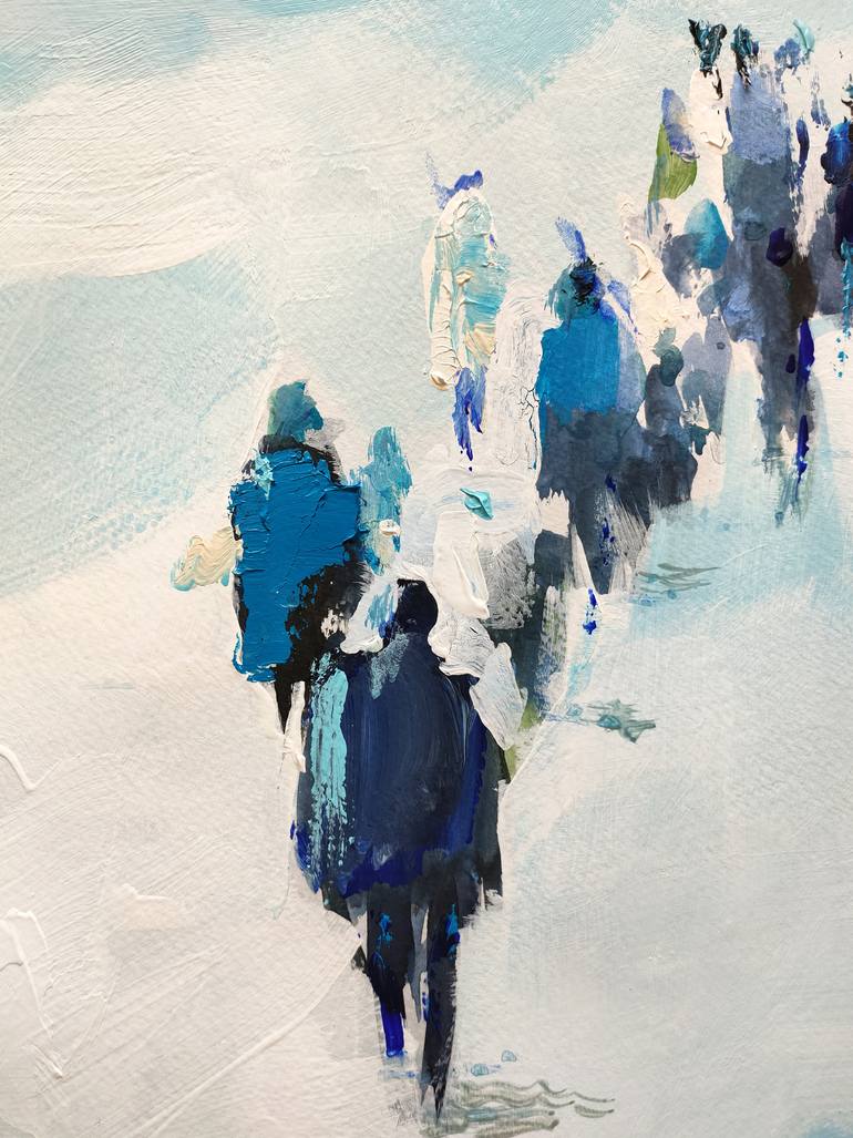 Original Figurative People Painting by Oscar Alvarez