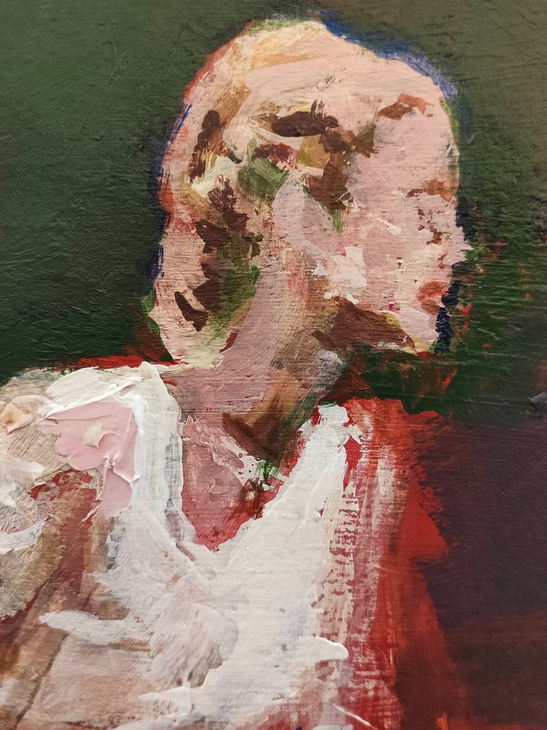 Original Figurative People Painting by Oscar Alvarez