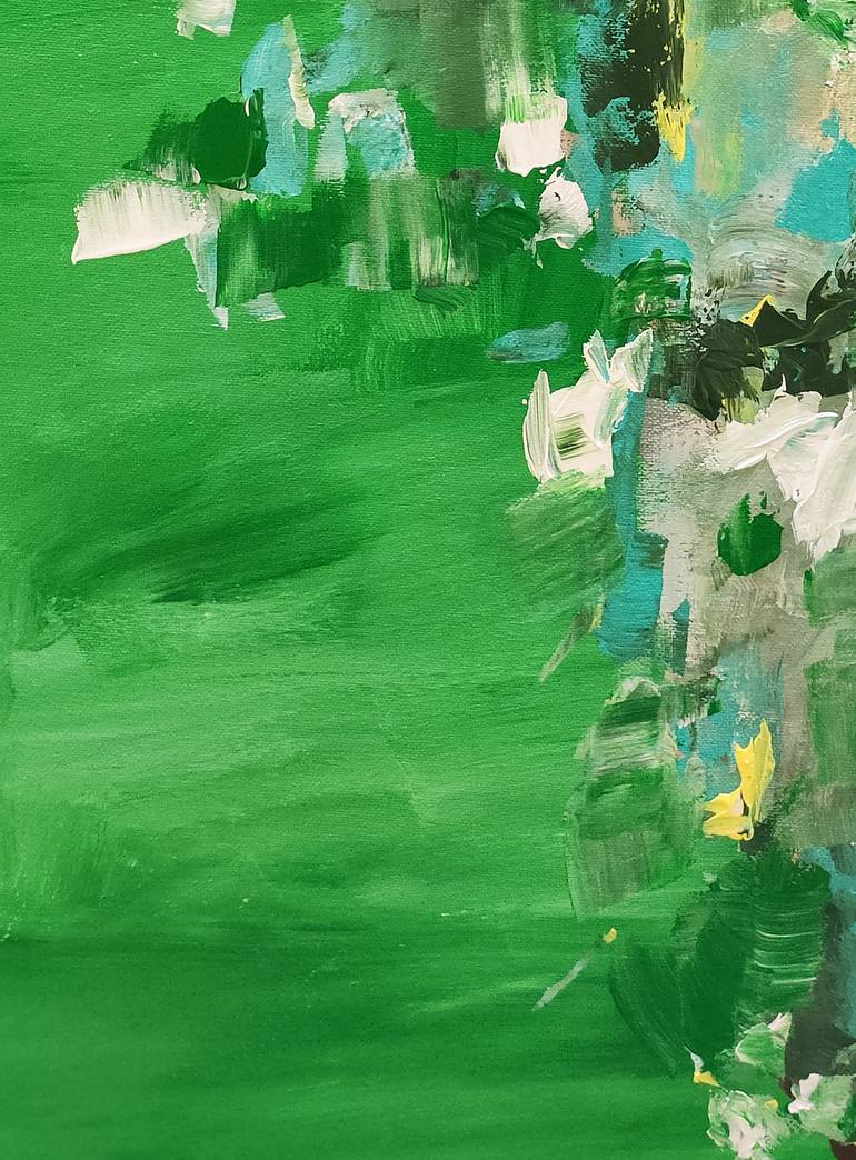 Original Modernism Abstract Painting by Oscar Alvarez