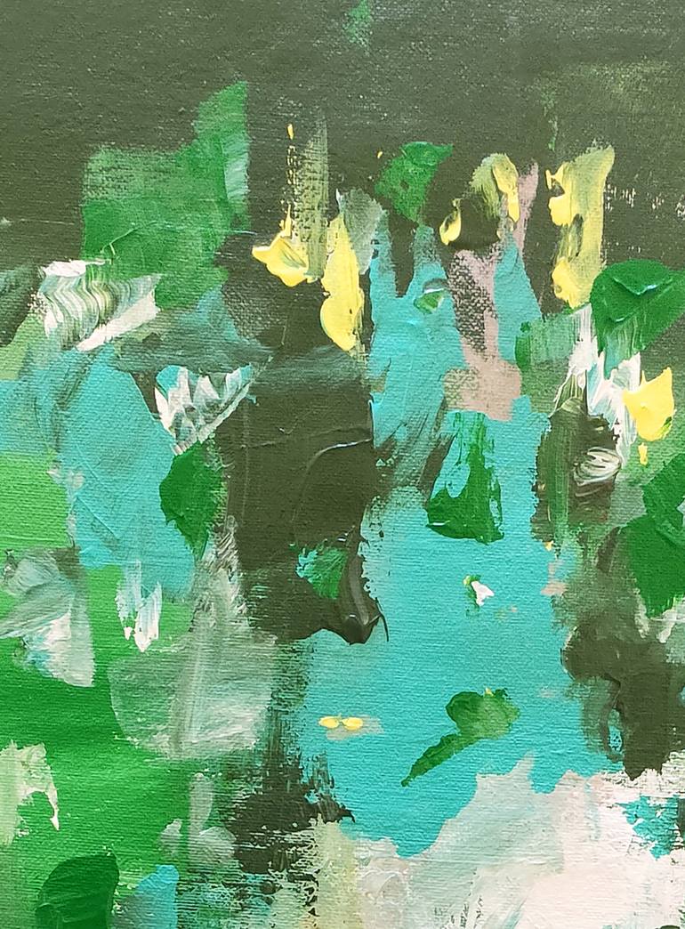 Original Modernism Abstract Painting by Oscar Alvarez