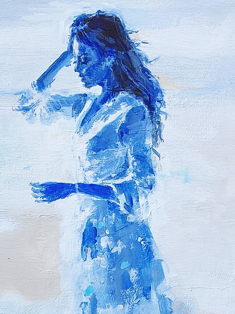 Original Figurative People Painting by Oscar Alvarez