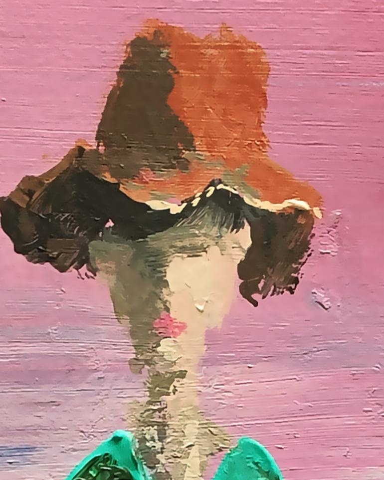 Original Figurative People Painting by Oscar Alvarez